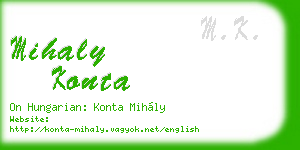 mihaly konta business card